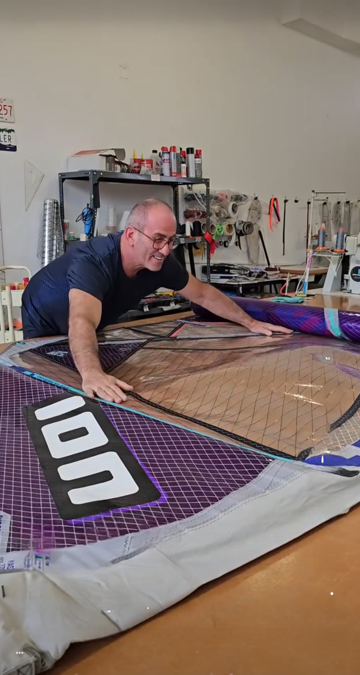 Repaired ION sail - after repair