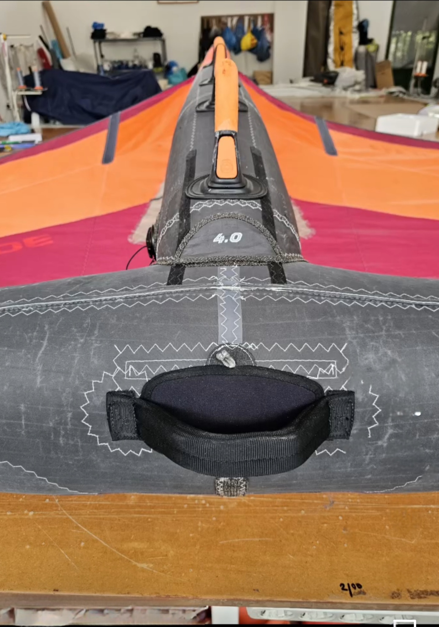 Repaired wingfoil - after repair