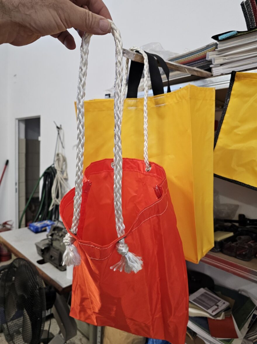 Custom orange bag